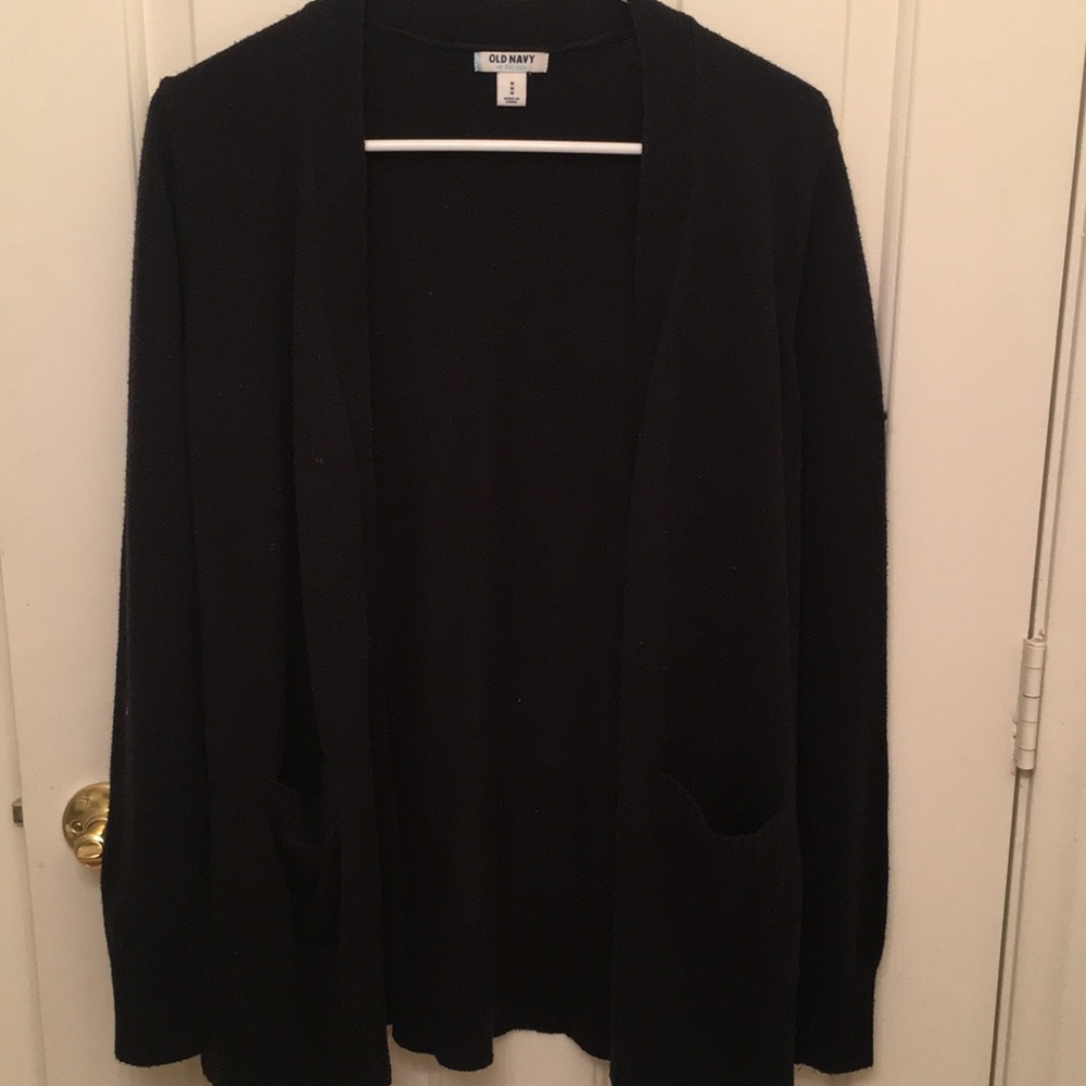 Black Cardigan with Front pockets